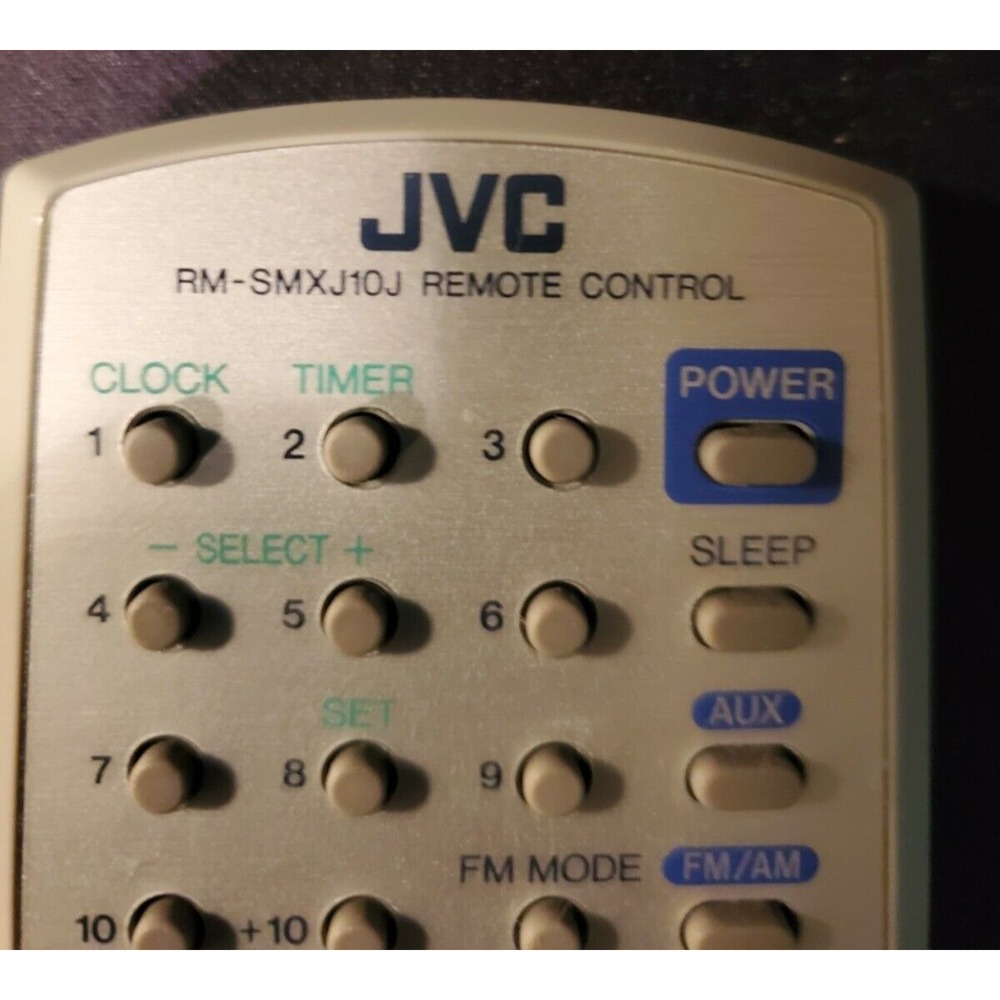 JVC RM-SMXJ10J remote control RMSMXJ300/J/, RMSMXJ30E, RMSMXJ30J, RXMXJ10/J/ + - Picture 4 of 6